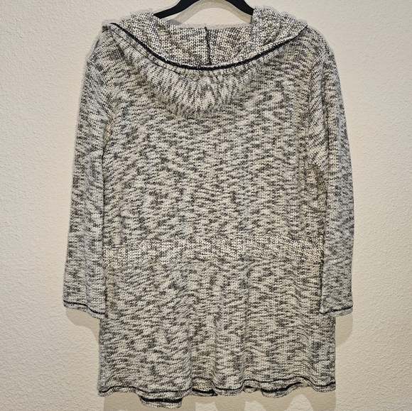 NWT Soft Surroundings Button Front Hooded Cardigan Sweater Size M - Picture 2 of 12